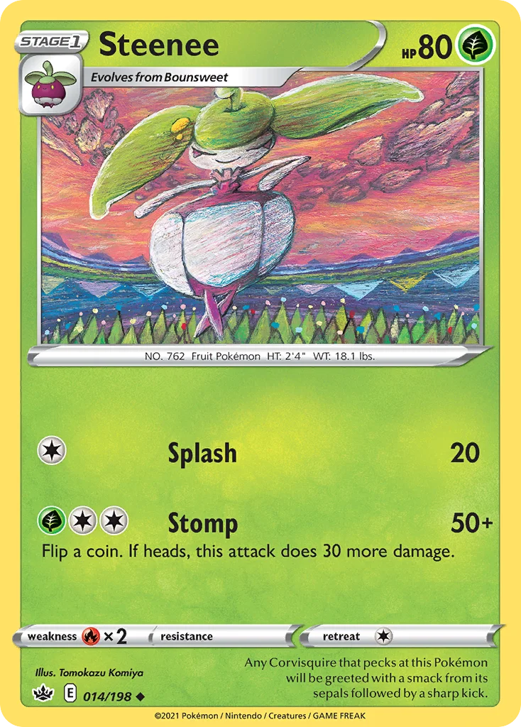 Steenee Pokemon card