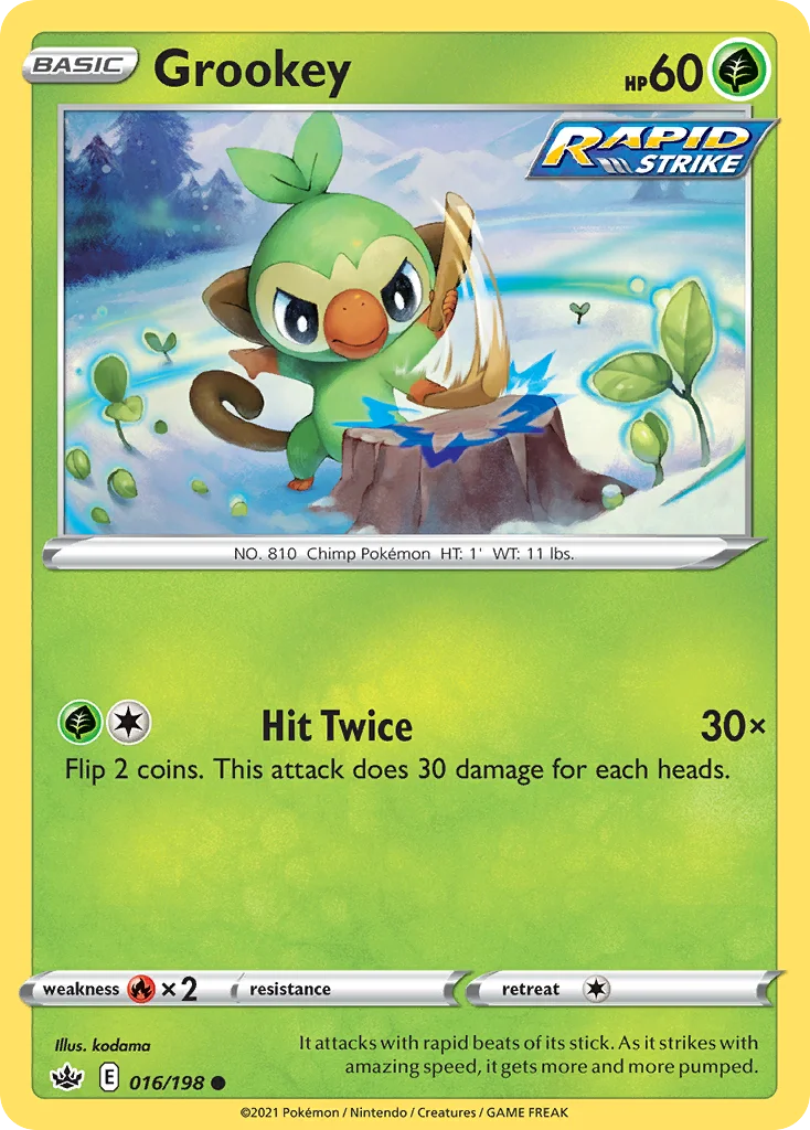 Grookey Pokemon card