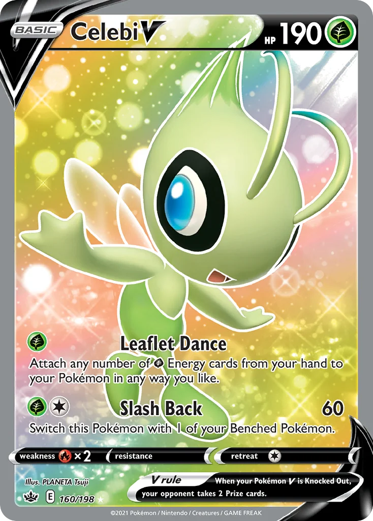 Celebi V Pokemon card
