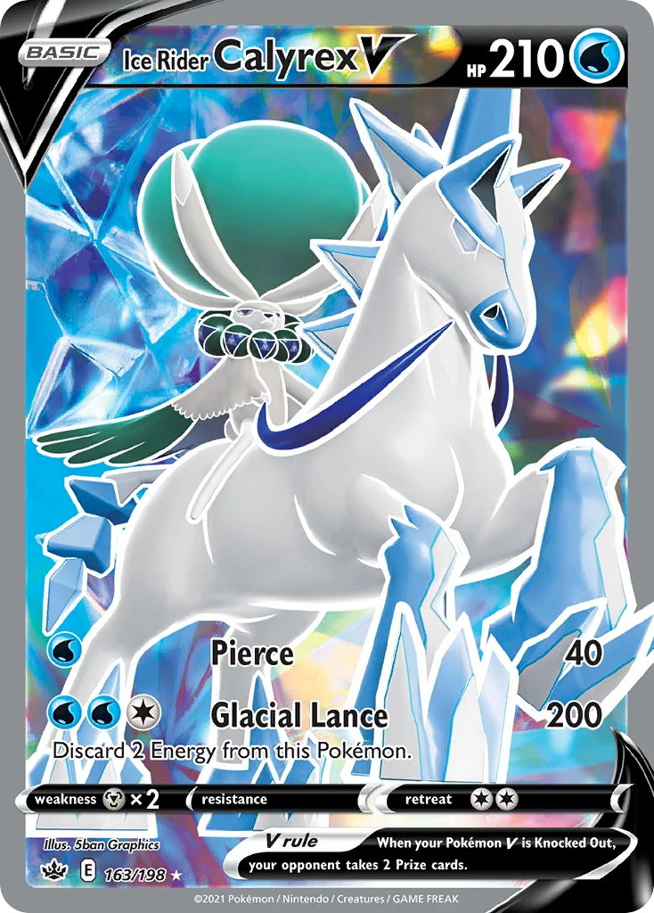 Ice Rider Calyrex V Pokemon card