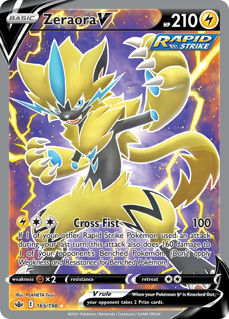 Zeraora V Pokemon card