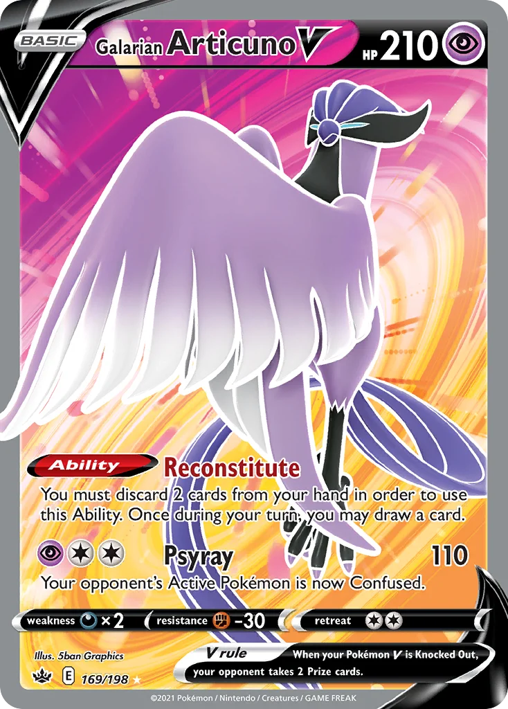 Galarian Articuno V Pokemon card