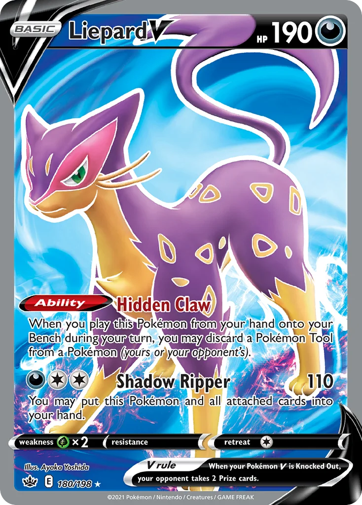 Liepard V Pokemon card