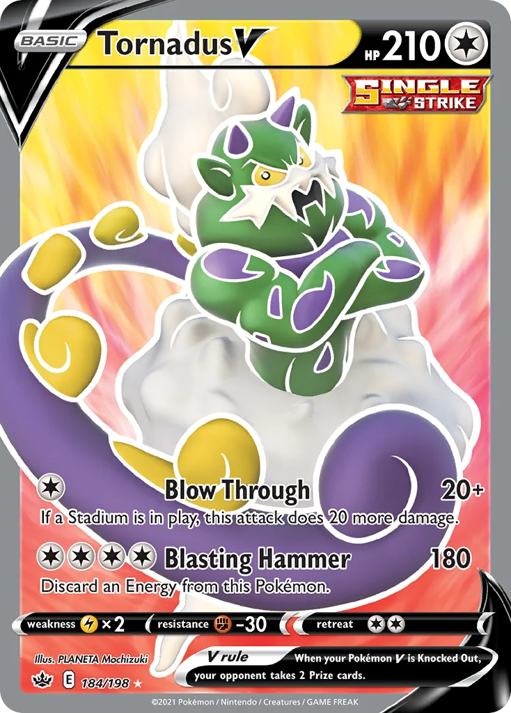Tornadus V Pokemon card
