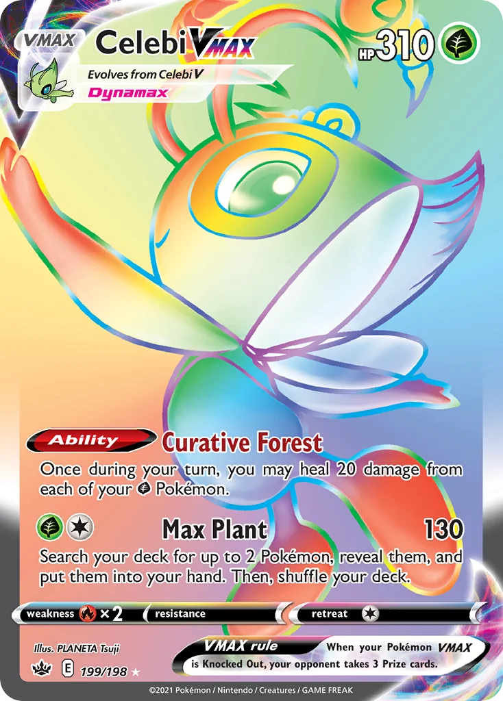 Celebi VMAX Pokemon card