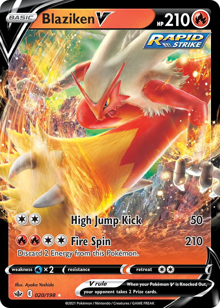Blaziken V Pokemon card