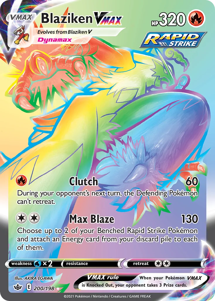 Blaziken VMAX Pokemon card