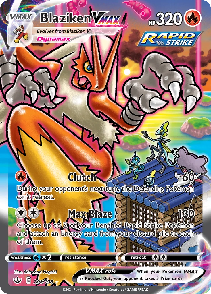 Blaziken VMAX Pokemon card