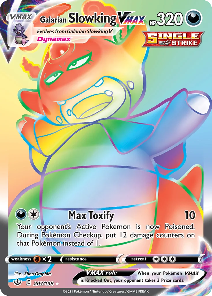 Galarian Slowking VMAX Pokemon card