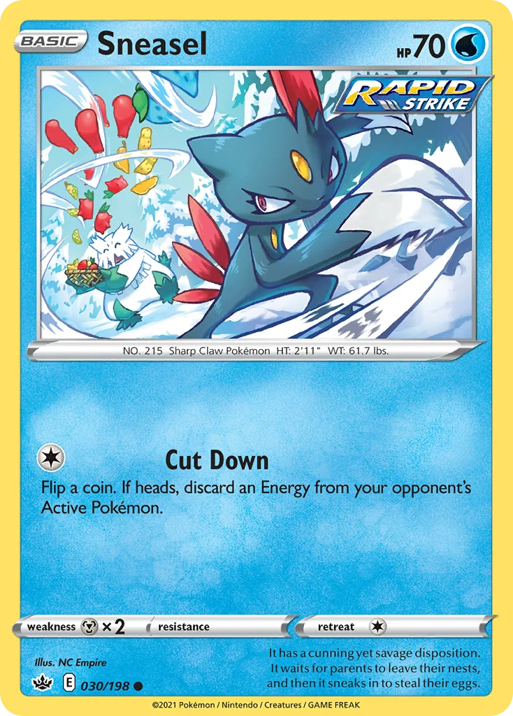 Sneasel Pokemon card