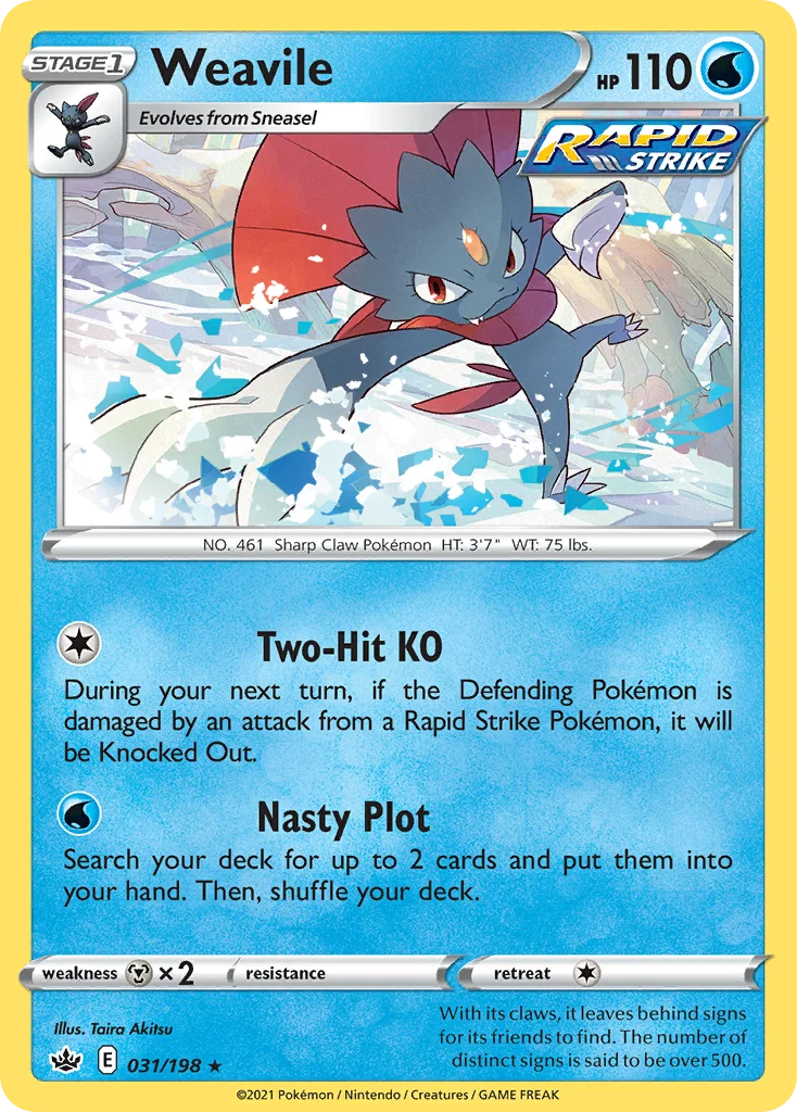 Weavile Pokemon card