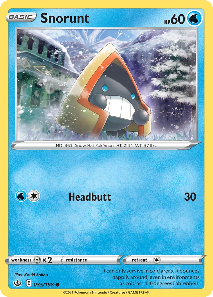 Snorunt Pokemon card