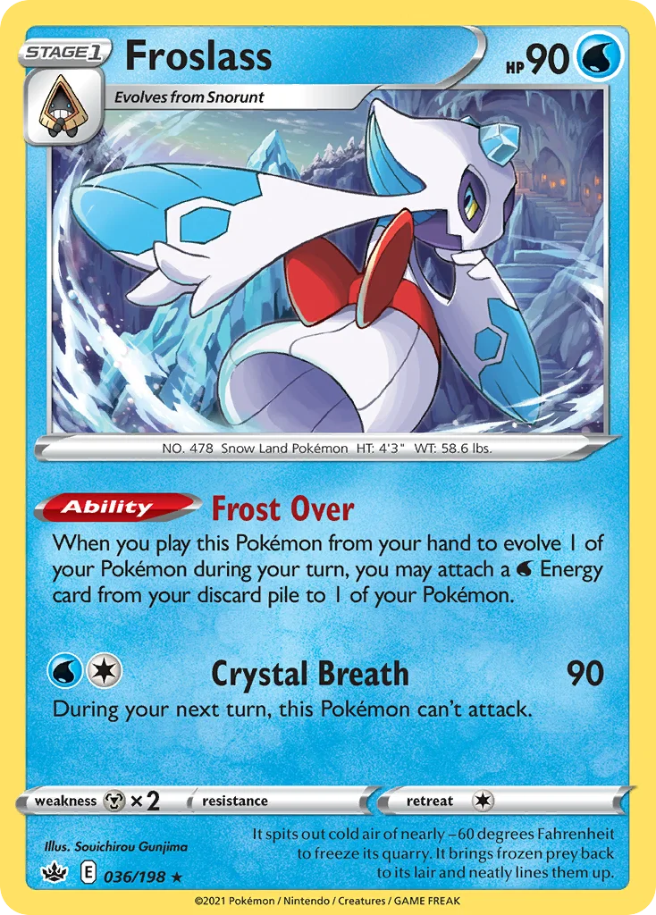 Froslass Pokemon card