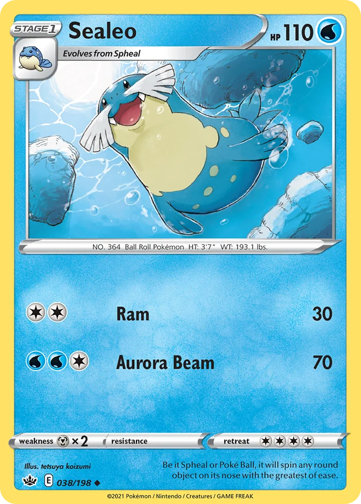Sealeo Pokemon card