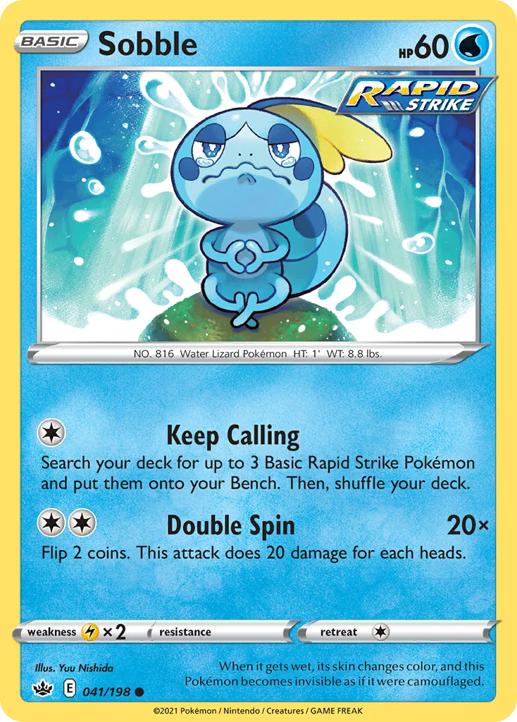 Sobble Pokemon card