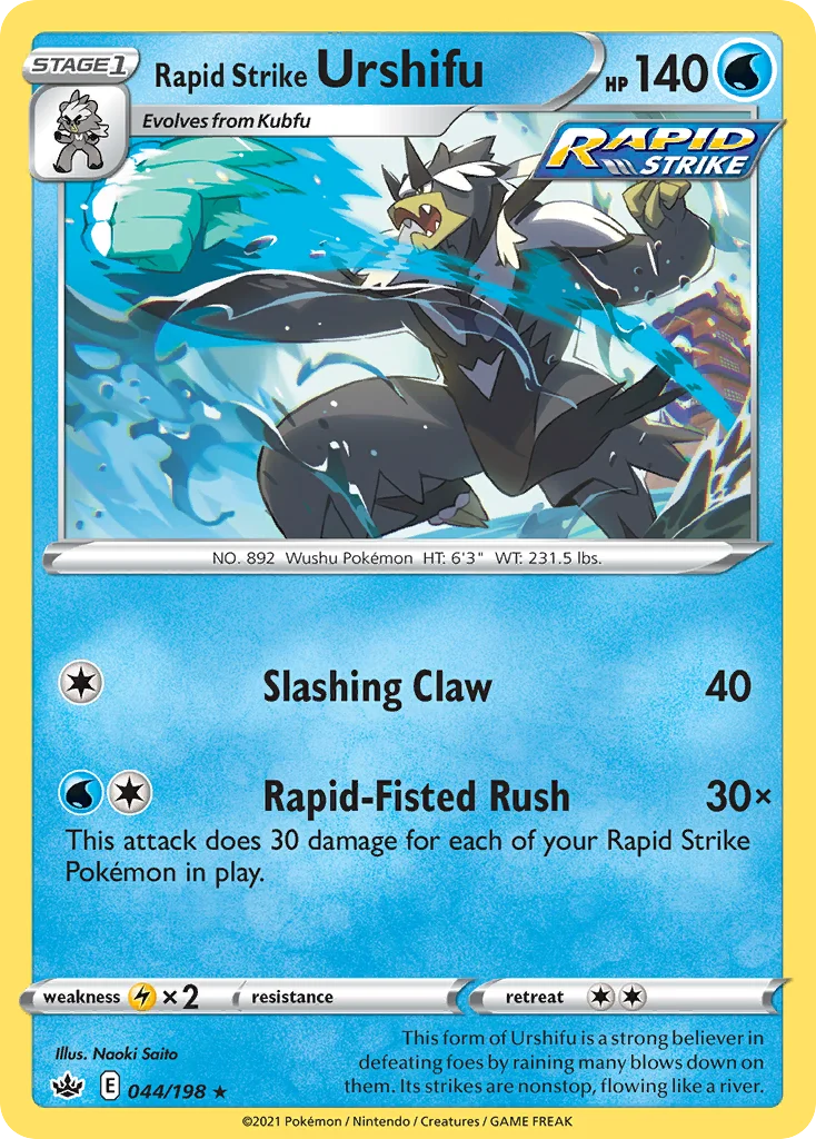 Rapid Strike Urshifu Pokemon card