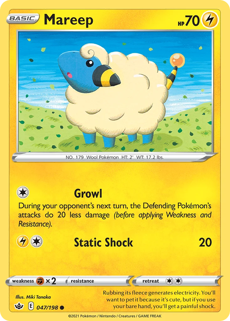Mareep Pokemon card