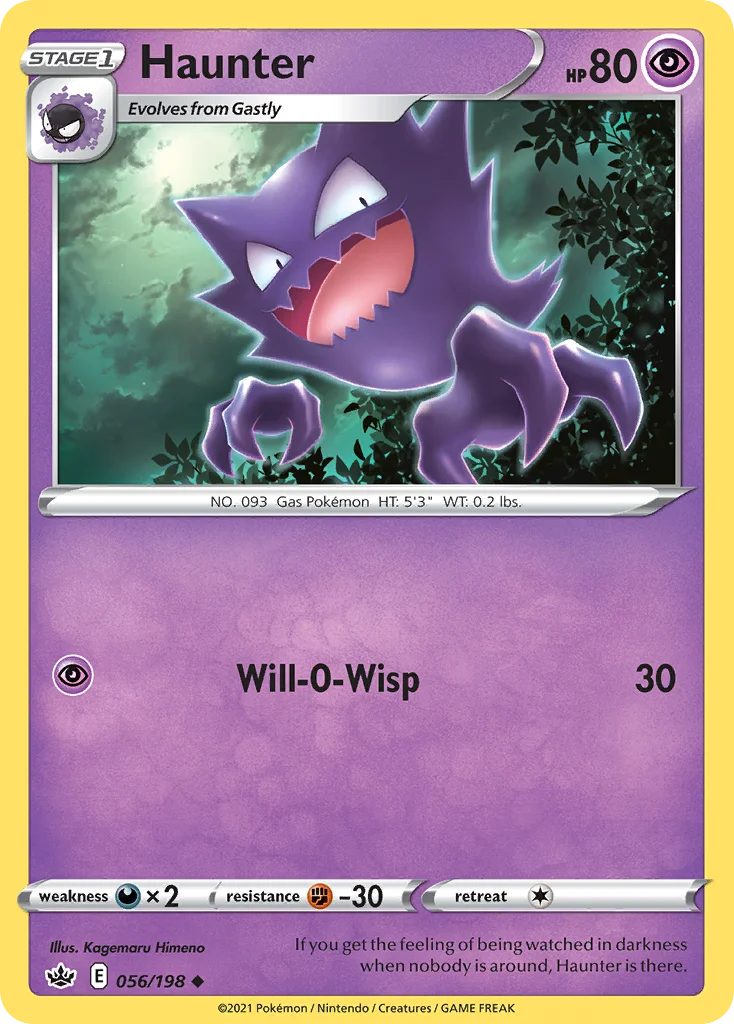 Haunter Pokemon card
