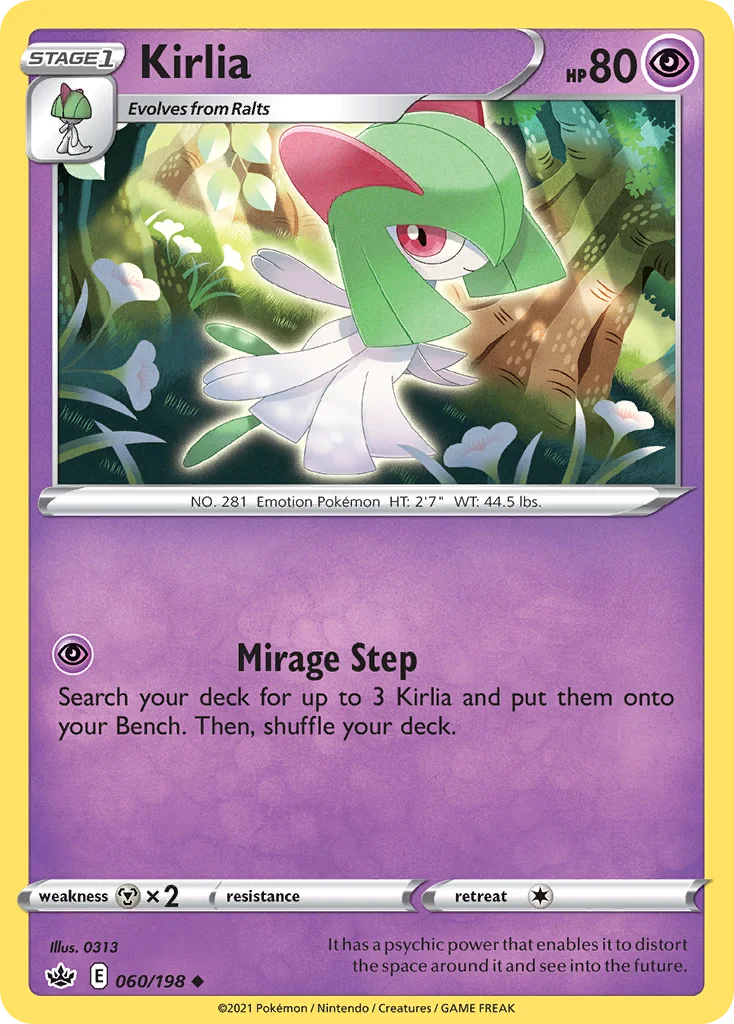 Kirlia Pokemon card