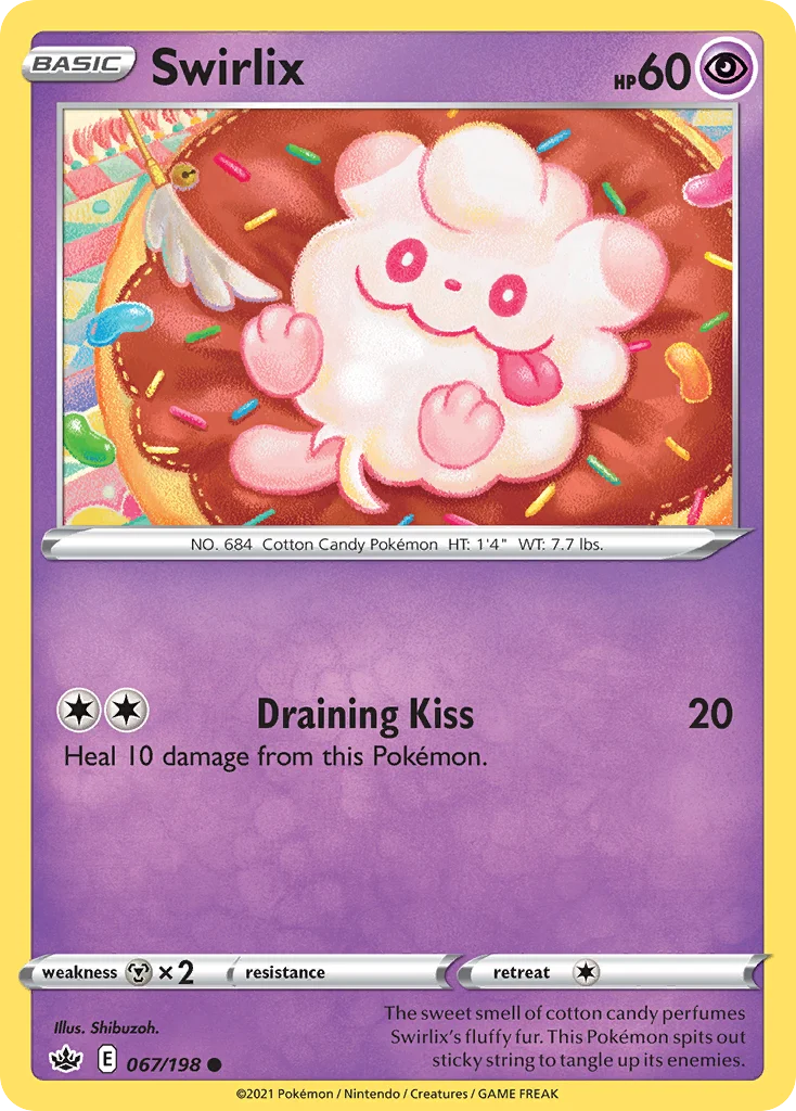 Swirlix Pokemon card