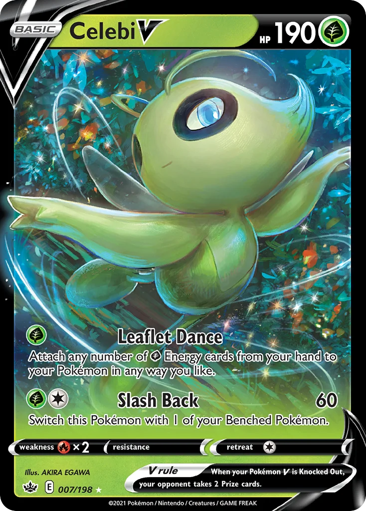Celebi V Pokemon card