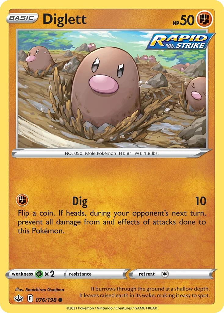 Diglett Pokemon card