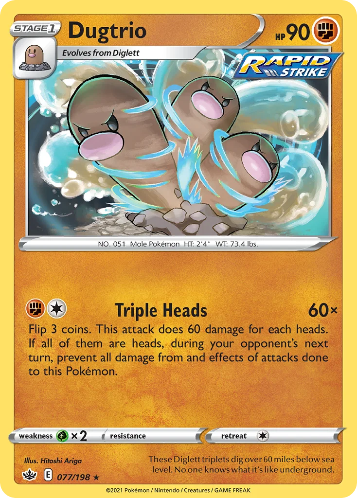 Dugtrio Pokemon card