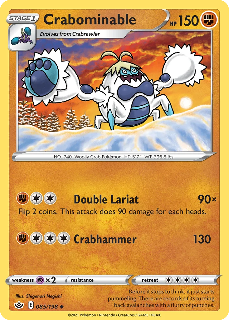 Crabominable Pokemon card