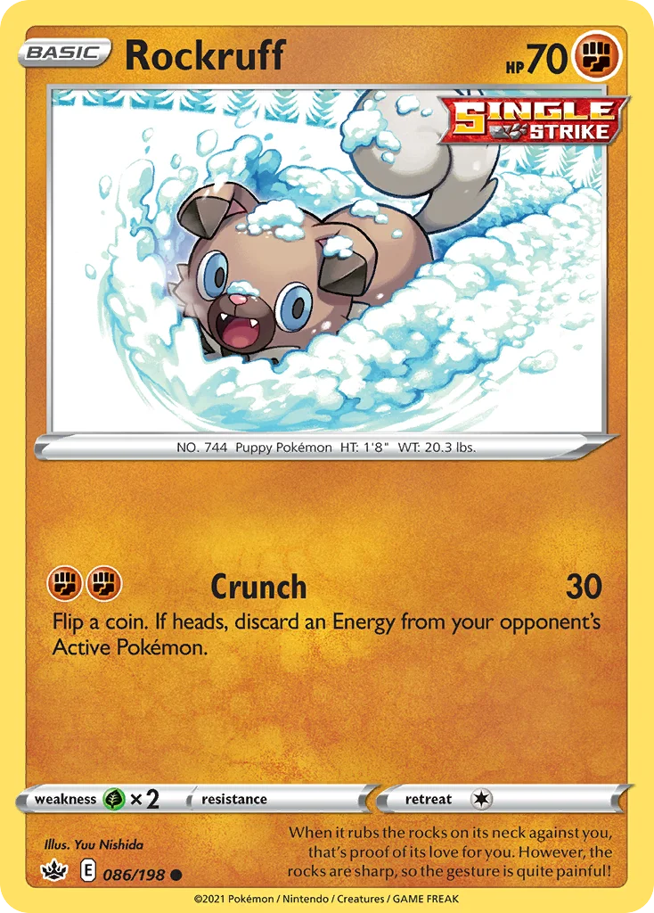 Rockruff Pokemon card