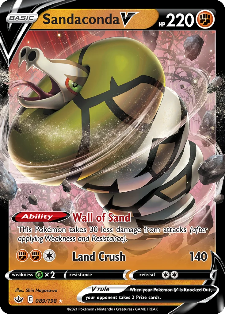 Sandaconda V Pokemon card