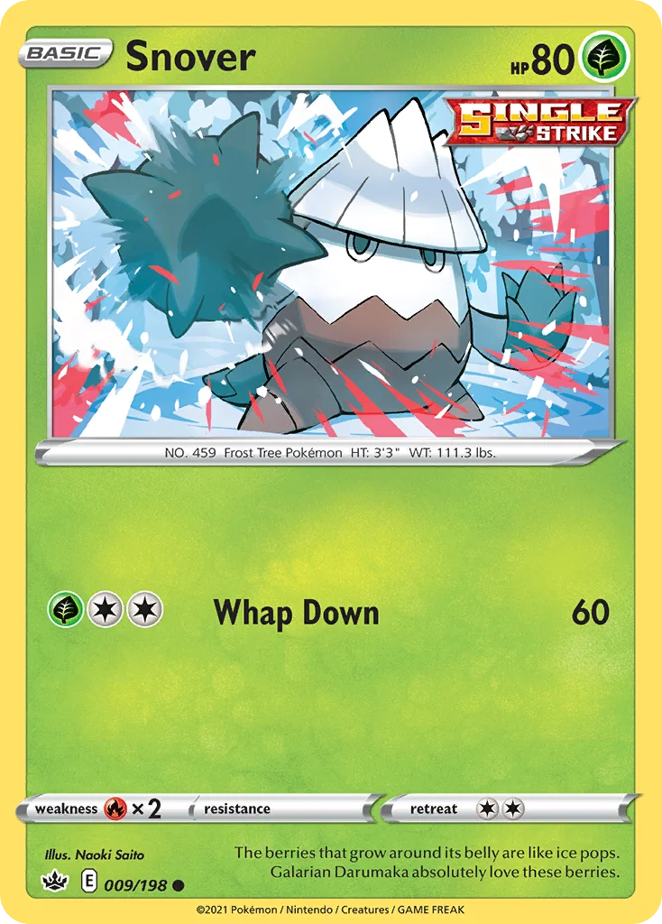 Snover Pokemon card
