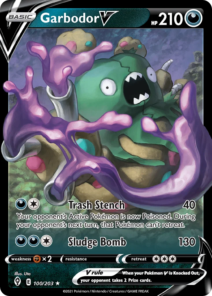Garbodor V Pokemon card