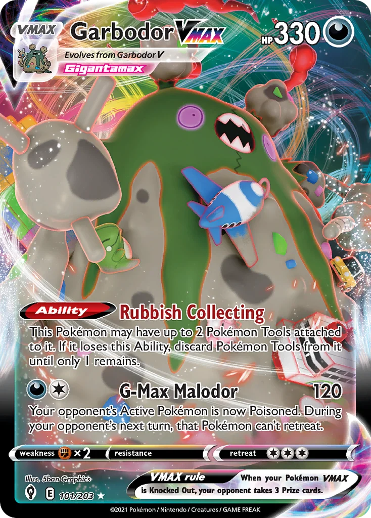 Garbodor VMAX Pokemon card