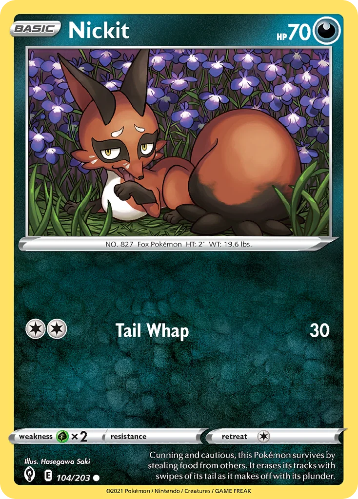 Nickit Pokemon card
