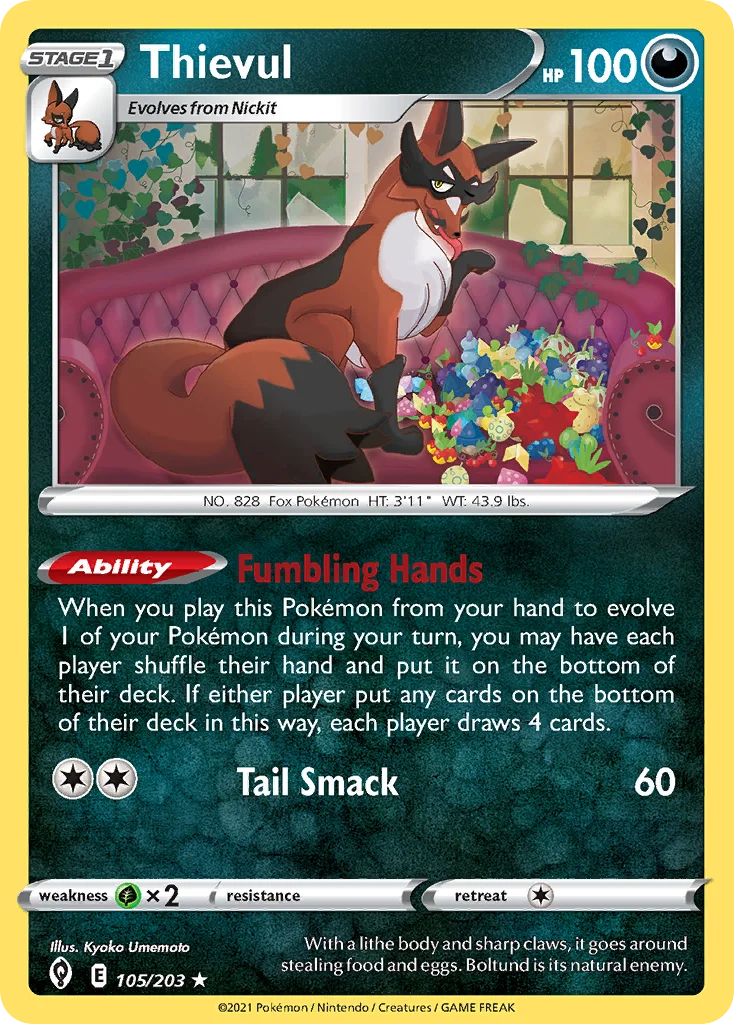 Thievul Pokemon card