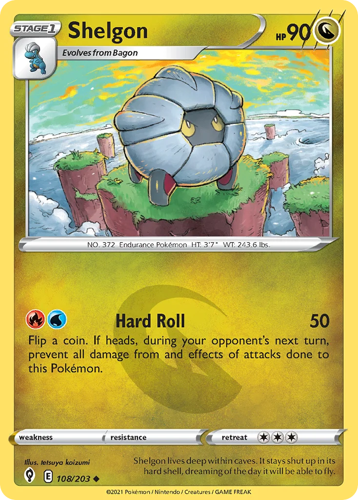 Shelgon Pokemon card