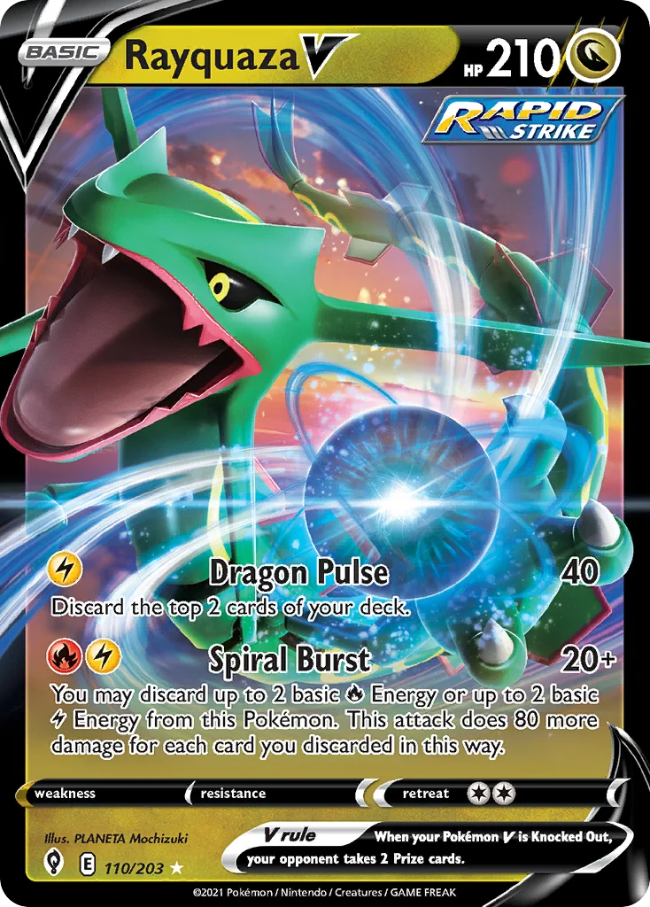 Rayquaza V Pokemon card