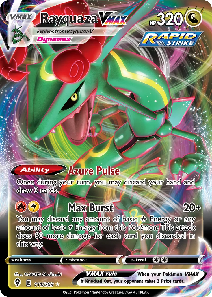 Rayquaza VMAX Pokemon card