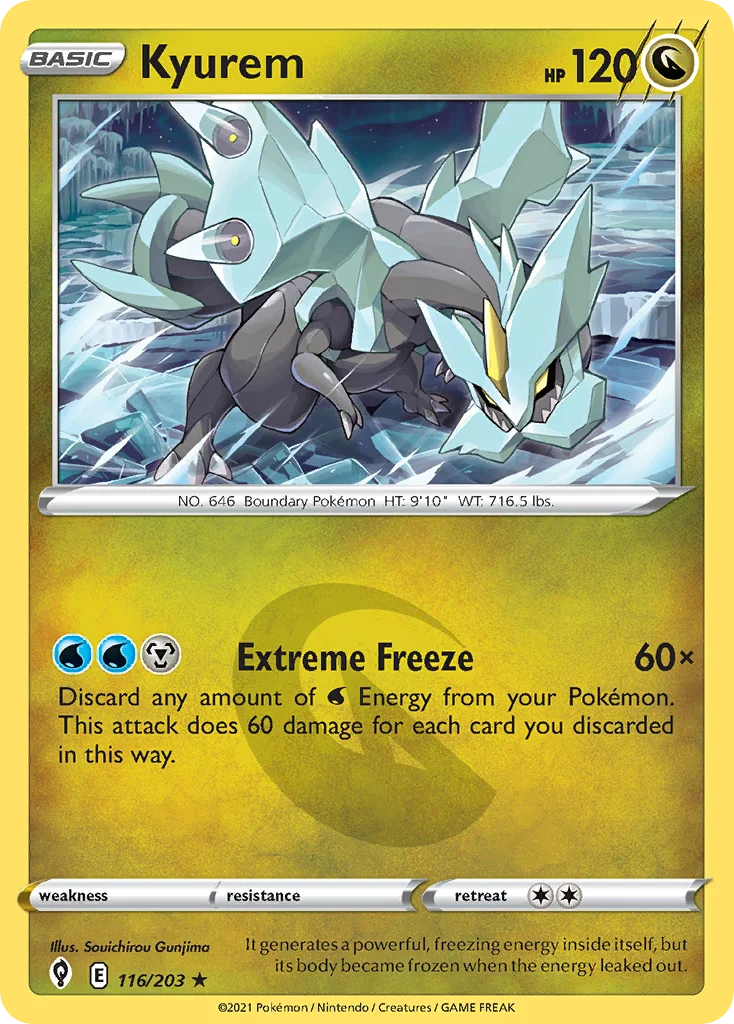 Kyurem Pokemon card