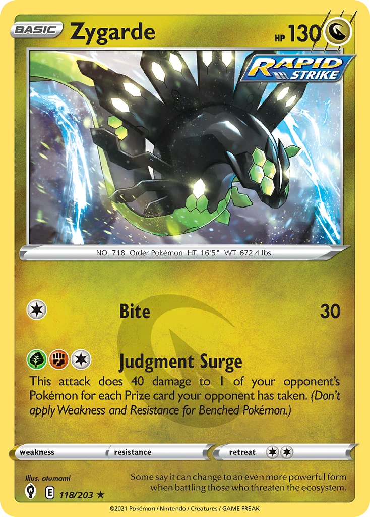 Zygarde Pokemon card
