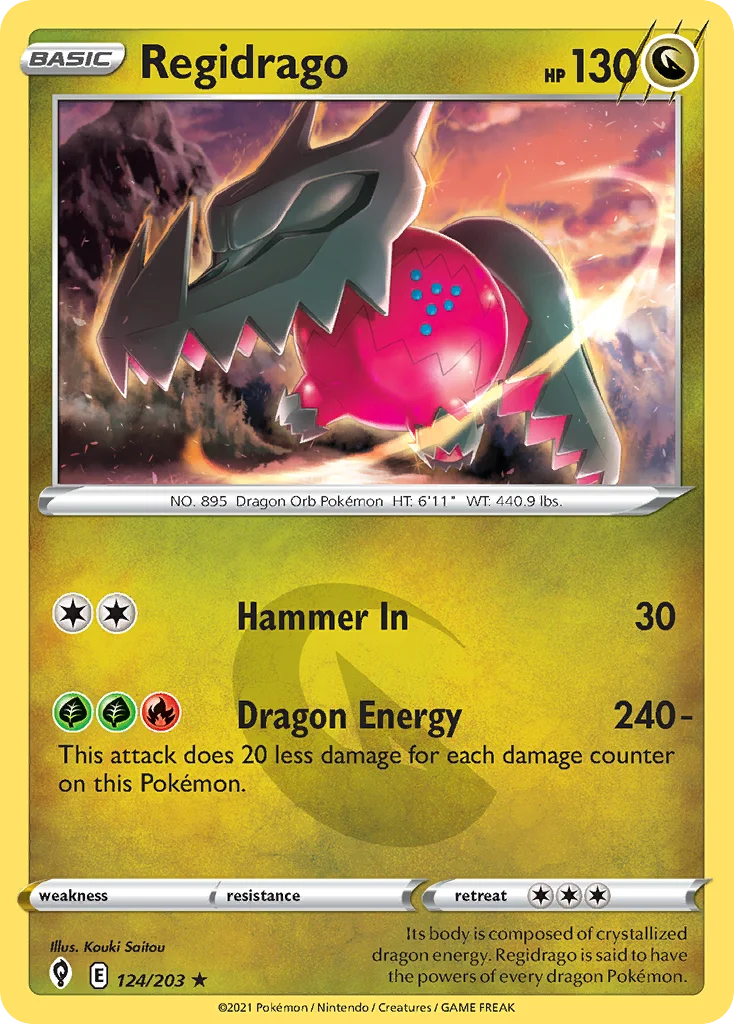 Regidrago Pokemon card