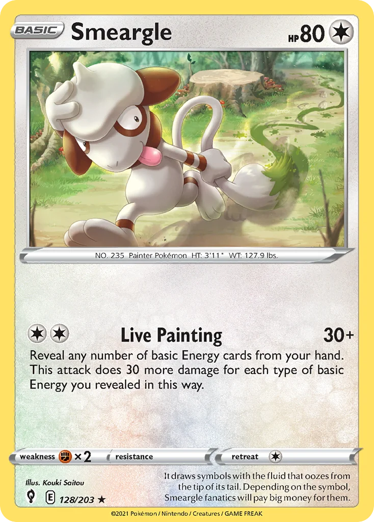 Smeargle Pokemon card