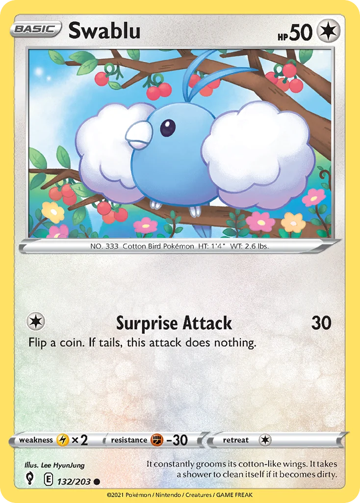 Swablu Pokemon card