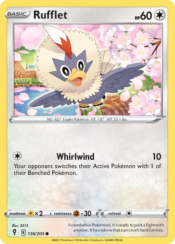 Rufflet Pokemon card