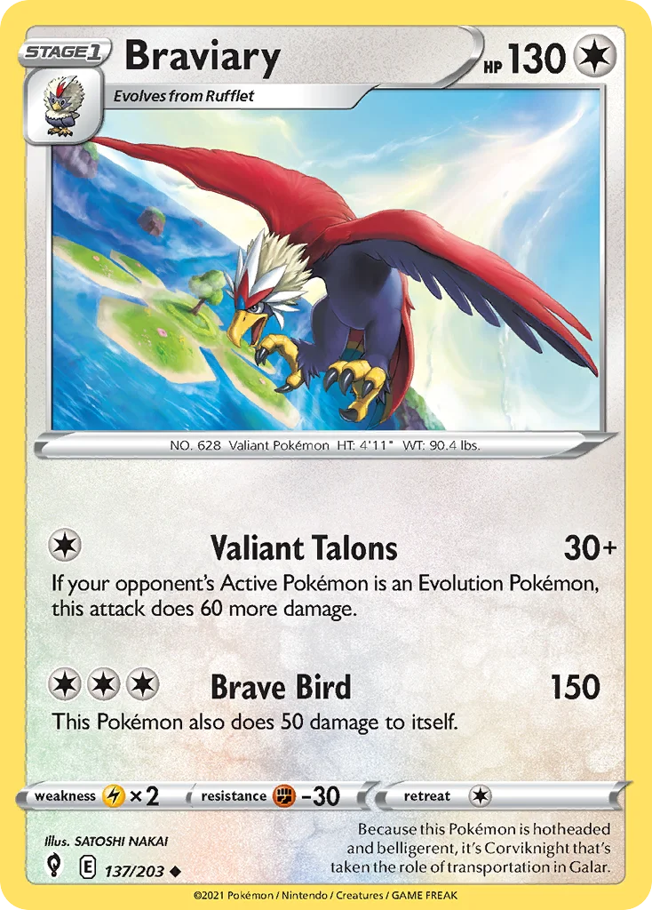 Braviary Pokemon card