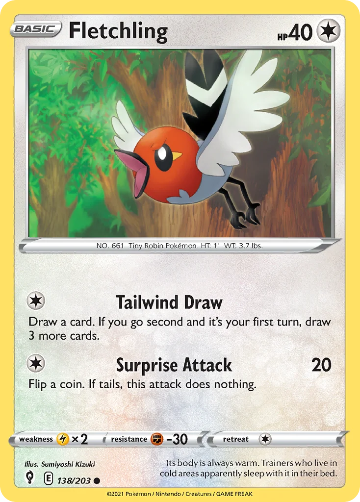 Fletchling Pokemon card