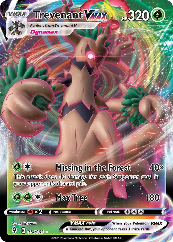 Trevenant VMAX Pokemon card