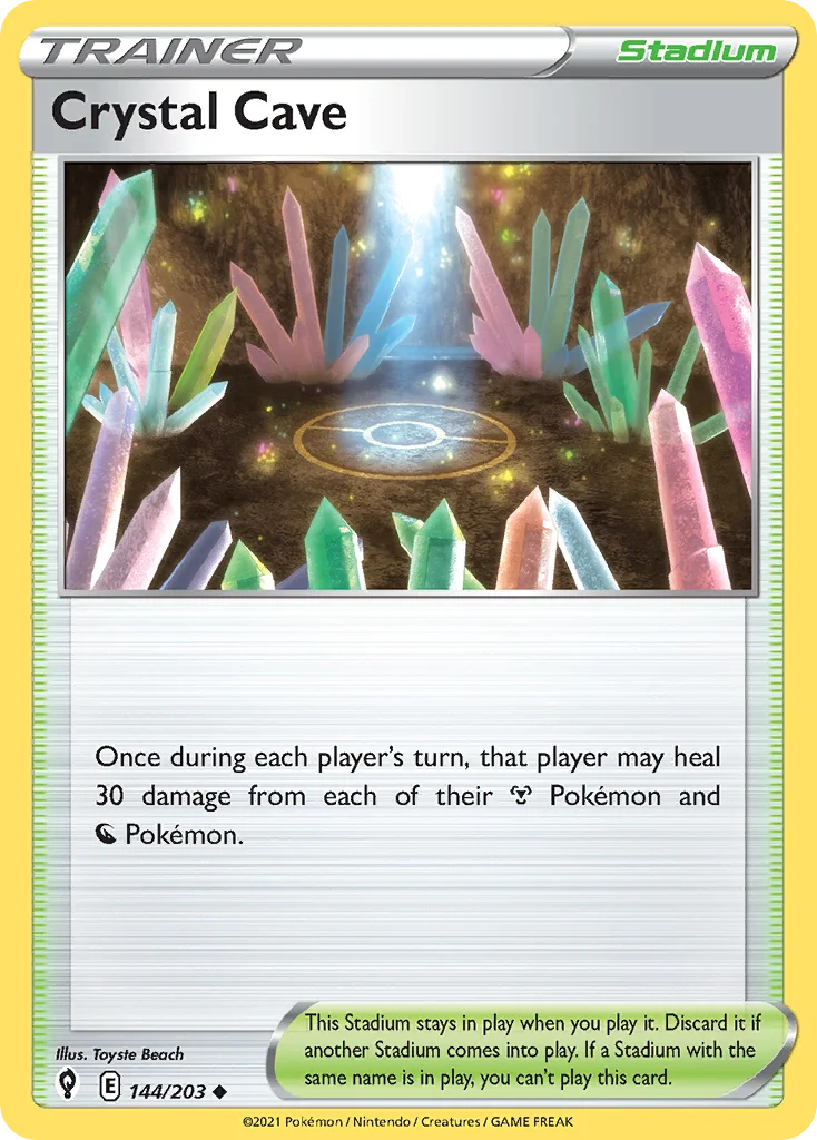 Crystal Cave Pokemon card