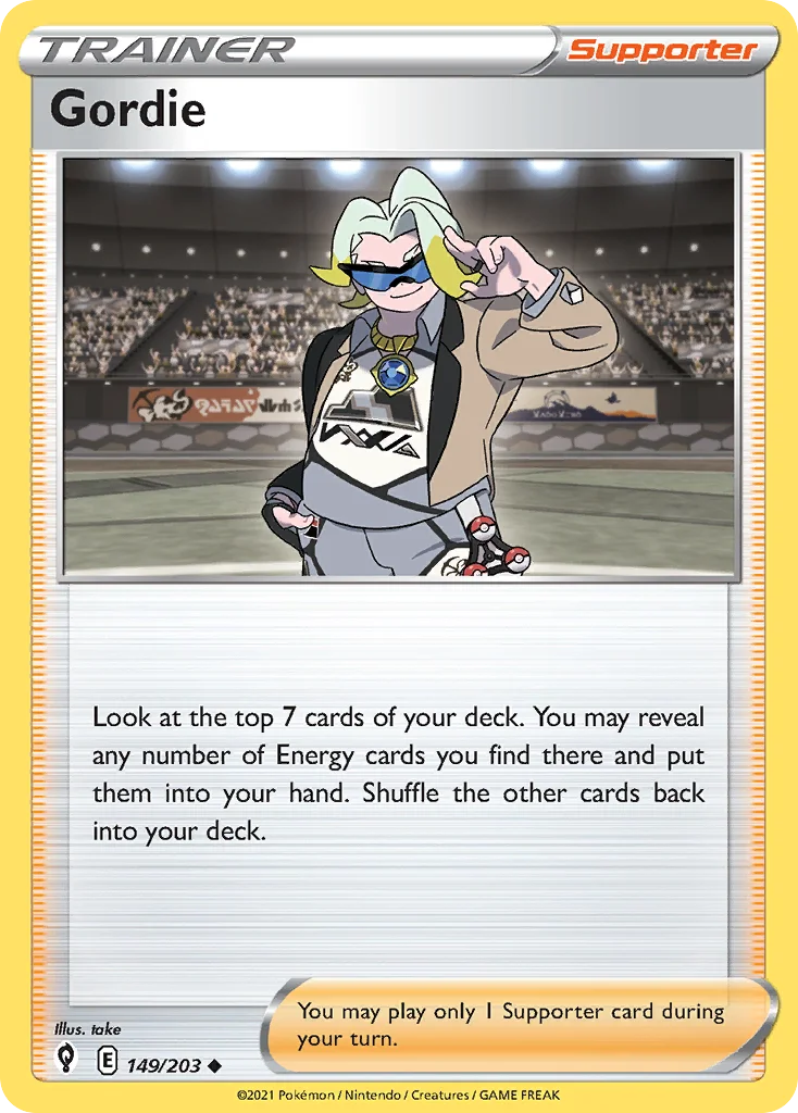 Gordie Pokemon card