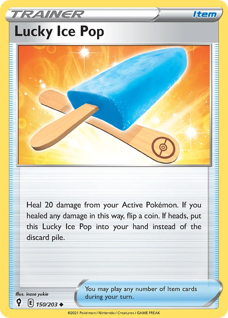 Lucky Ice Pop Pokemon card